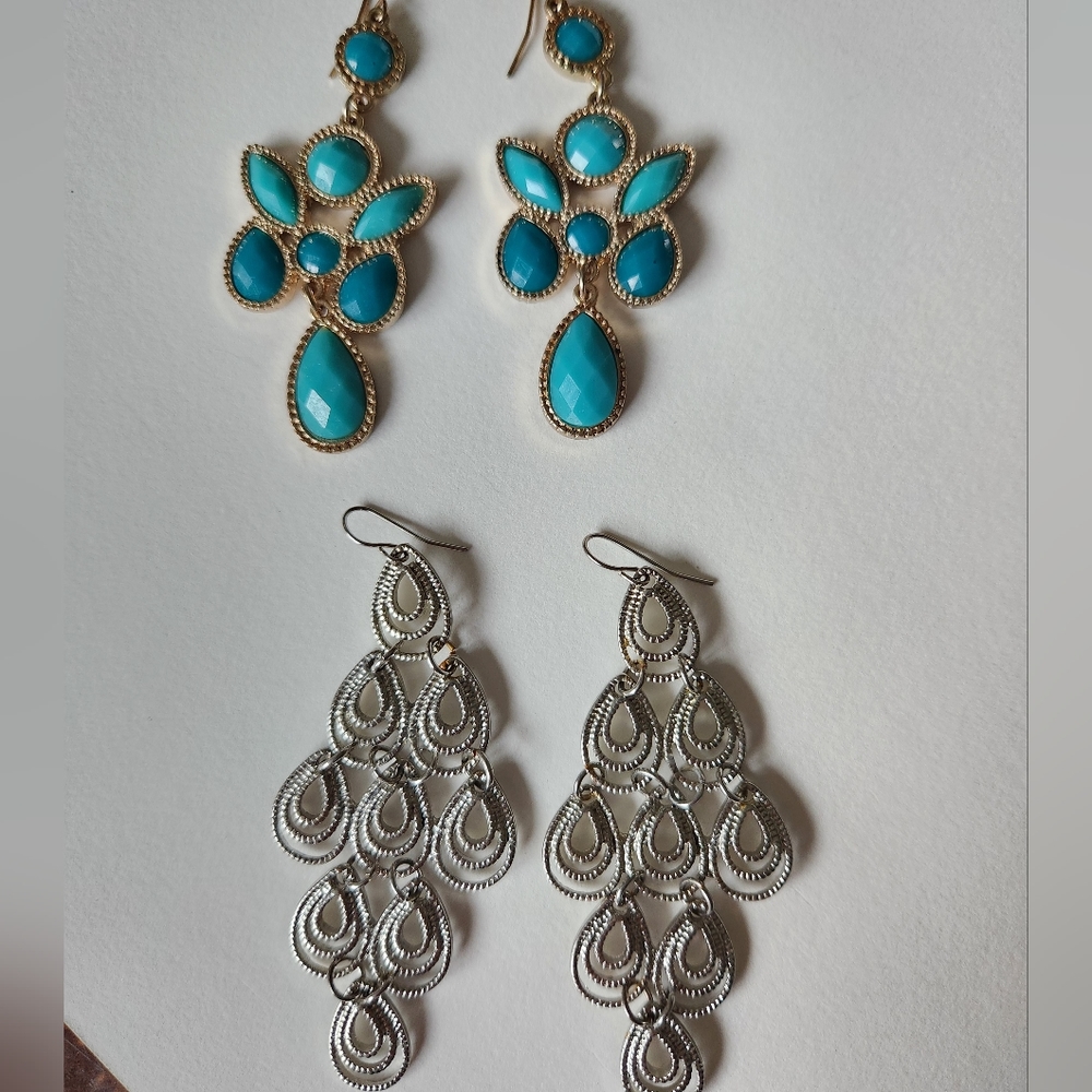 Chandelier earrings - set of 2!